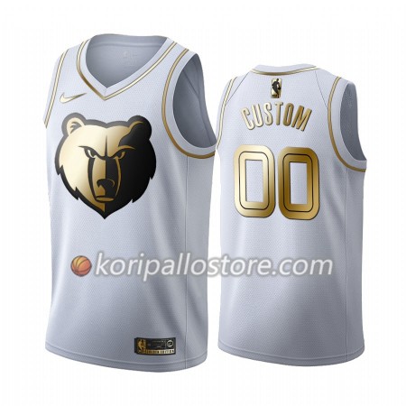 Memphis Grizzlies Custom Nike 2019-2020 Valkoinen Golden Edition Miesten Pelipaidat Swingman 